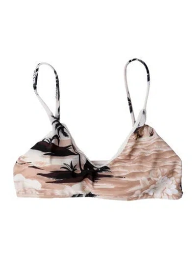 Pre-owned Palm Angels Printed Top In Neutral