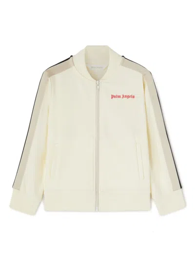 Palm Angels Kids' Printed Track Jacket In 中性色