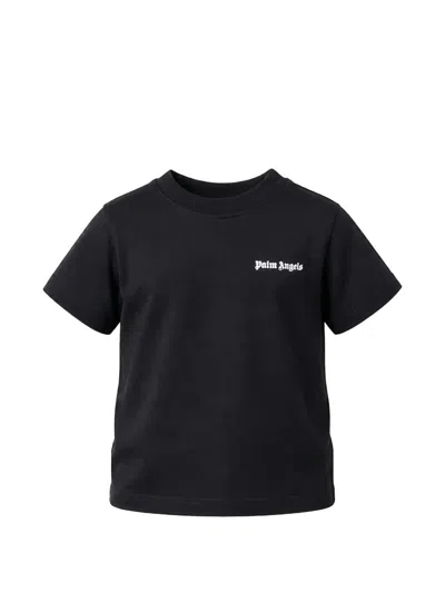 Palm Angels Kids' Printed T-shirt In Black