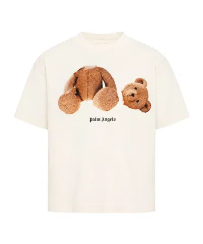 Palm Angels Babies' Printed T-shirt In Neutral