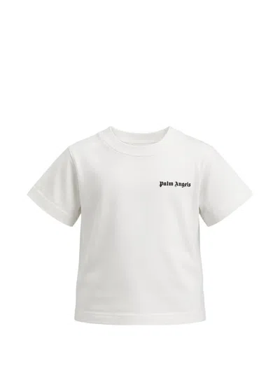 Palm Angels Kids' Printed T-shirt In White
