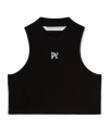 Palm Angels Pa Monogram Top In Black