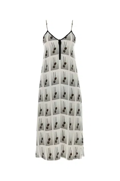 PALM ANGELS PALM ANGELS PRINTED VISCOSE DRESS