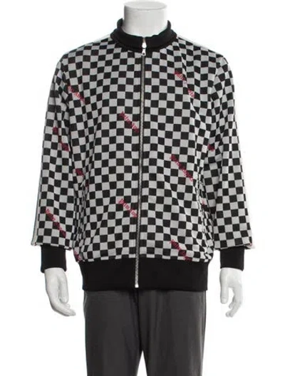 Pre-owned Palm Angels Printed Windbreaker In Gray