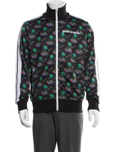 Pre-owned Palm Angels Printed Windbreaker W/ Tags In Multi