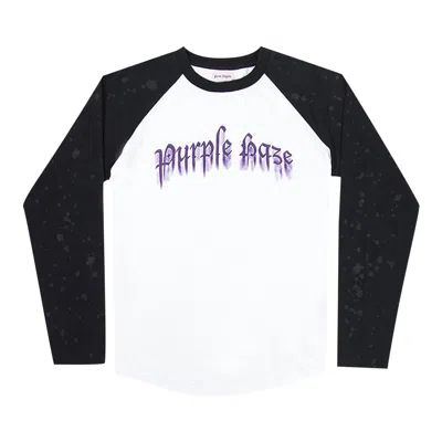 Pre-owned Palm Angels Purple Haze Long Sleeve 'white/purple' | Multi-color | Men's Size Xxs