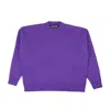Palm Angels Purple Intarsia Palm Tree Knit Sweater In Multi