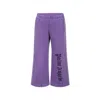 Palm Angels Logo-print Cotton Track Pants In Violet