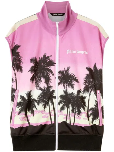 Palm Angels Purple/black Sunset Sweatshirt
