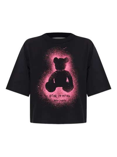 Palm Angels Crew Neck Graphic Print Relaxed Fit T-shirt In Black