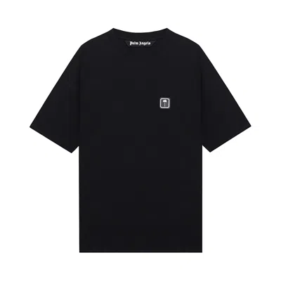 Pre-owned Palm Angels Pxp Logo Patch T-shirt 'black'