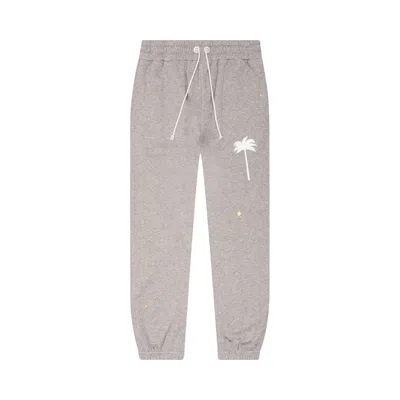 Pre-owned Palm Angels Pxp Painted Classic Sweatpants 'melange Grey' | Men's Size L