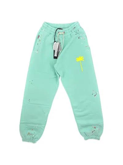 Palm Angels Pxp Painted Track Pants In Green