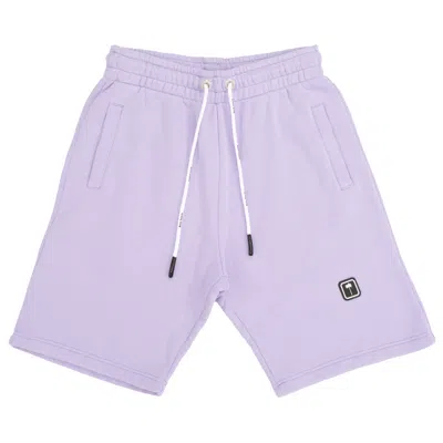 Pre-owned Palm Angels Pxp Sweatshorts 'lilac/white' In Purple