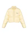 Palm Angels Quilted Down Jacket In Nude