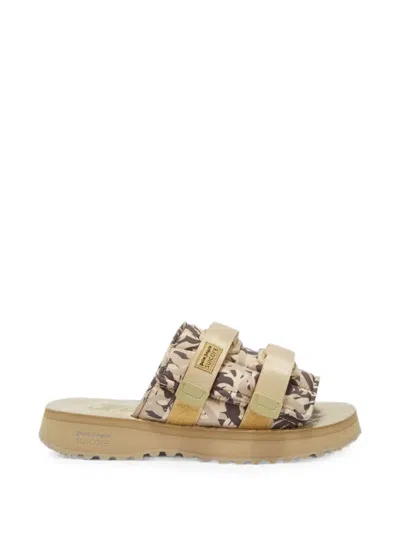 Palm Angels X Suicoke Moto-p Monogram Sandals In Multicolor