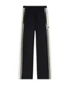 Palm Angels Racing Knitted Track Pants In Black