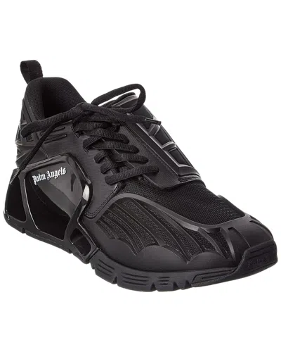 Palm Angels Racing Palm Web Sneaker In Black