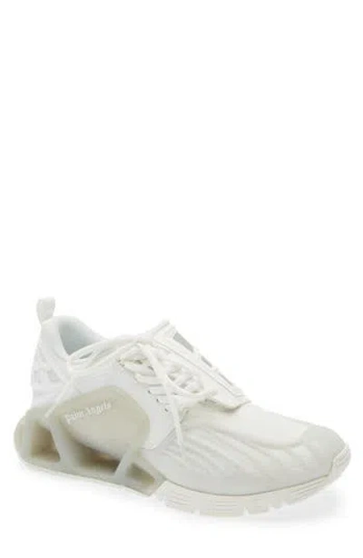 Palm Angels Racing Palm Web Sneaker In White
