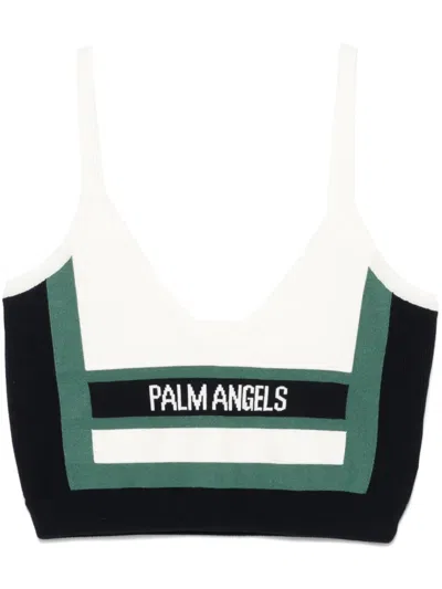 Palm Angels Cb Racing Knit Top In Multi