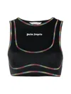 Palm Angels Black Rainbow Miami Sports Top