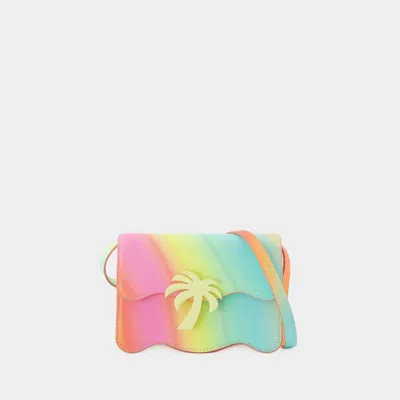 Palm Angels Rainbow Palm Beach Bag Mm Hobo Bag -  - Multi - Leather In Multicoloured