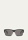 PALM ANGELS RAYMOND SQUARE CONTRASTING ACETATE SUNGLASSES