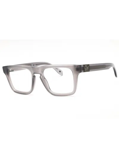Palm Angels Rectangular Acetate Unisex Eyeglasses In Gray