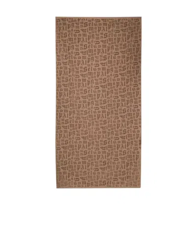 Palm Angels Rectangular Bath Towel In Brown
