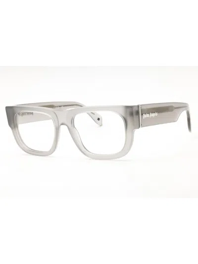 Palm Angels Rectangular Men's Eyeglasses - Style 14 In Gray