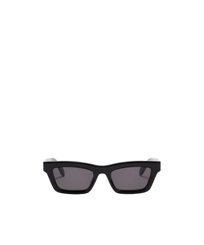 Palm Angels Rectangular Sunglasses In Black