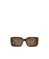 Palm Angels Rectangular Sunglasses In Brown