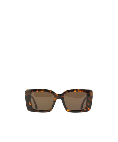Palm Angels Rectangular Sunglasses In Brown
