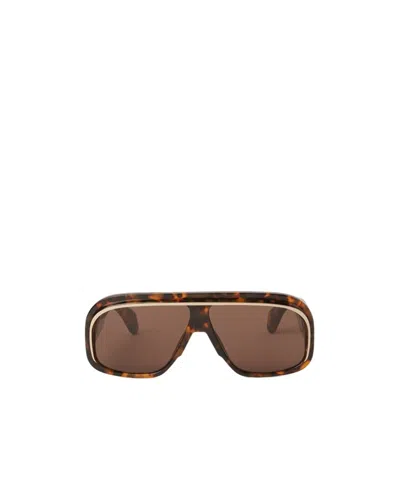 Palm Angels Rectangular Sunglasses In Brown