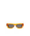 Palm Angels Rectangular Sunglasses In Gray