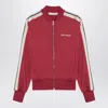 Palm Angels Red Classic Logo Track Bomber Jacket In Red