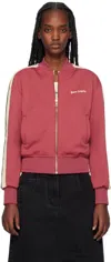 PALM ANGELS RED CLASSIC LOGO TRACK BOMBER JACKET