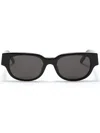 Palm Angels Redondo Round Acetate Sunglasses In Schwarz