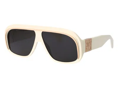 Pre-owned Palm Angels Reedley Sunglasses In White Dark Grey (peri063s24pla0010107)