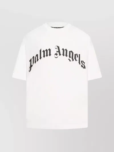 PALM ANGELS REGULAR LOGO T-SHIRT SHORT SLEEVES