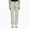 PALM ANGELS PALM ANGELS REGULAR MINT GREEN DENIM JEANS MEN