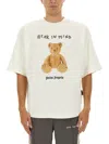 Palm Angels Bear In Mind T-shirt In Cotton In White