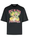 Palm Angels Rest And Relax Graphic Cotton T-shirt In Black