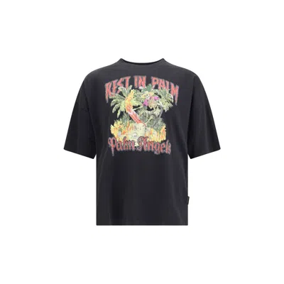 Palm Angels Rest In Palm Loose T-shirt In Black