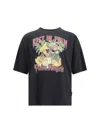 Palm Angels Rest And Relax Graphic Cotton T-shirt In Black