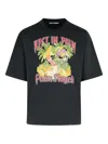 Palm Angels Rest And Relax Graphic Cotton T-shirt In Black