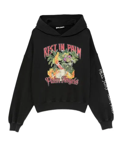 PALM ANGELS PALM ANGELS REST IN PALM LOOSE HOODIE