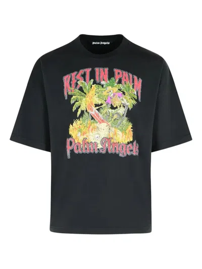Palm Angels Rest In Palm Loose T-shirt In Black