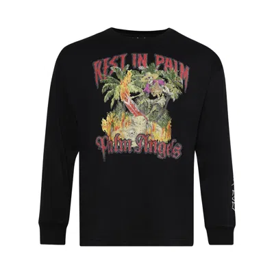 Pre-owned Palm Angels Rest In Palm Regular Tee 'black' | Men's Size S