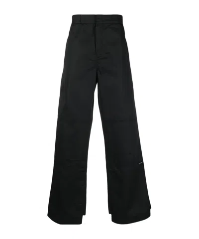 Palm Angels Reversed Waistband Chino Pant In Black
